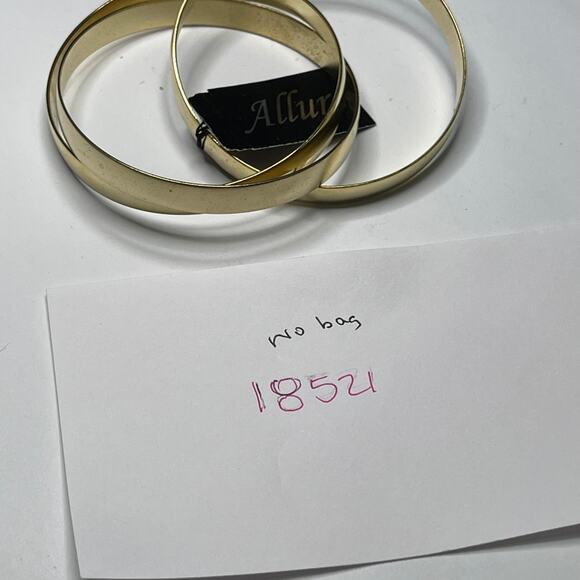 set of three gold tone fashion costume jewelry by Allure unworn w tags jewelry - Picture 10 of 11